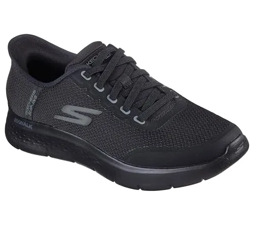 Skechers GO Walk Flex Herren Sneaker - Schwarz - Bequeme Slip-Ins mit innovativer Memory-Schaum-Einlegesohle für angenehmen Tragekomfort. Ideal für den Alltag und maschinenwaschbar.