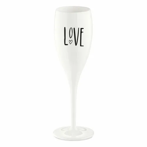Koziol Cheers Love Sektglas mit Druck Sekt Glas Champagnerglas Proseccoglas