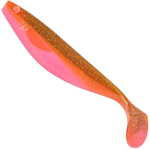 Balzer Gummifisch zum Spinnangeln auf Hecht, Zander & Barsche, Gummiköder, Gummishad, Hechtköder, Länge:6cm, Farbe:Pink Motoroil, Lieferumfang: 1 Gummifisch