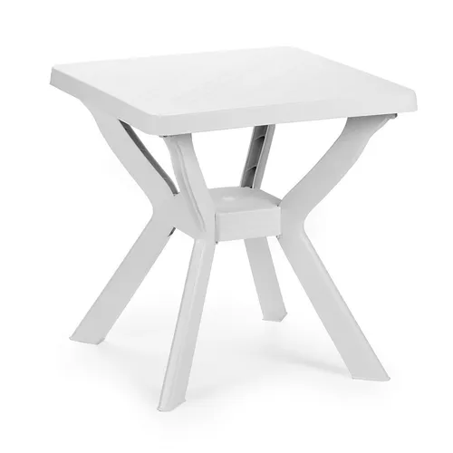 Gartentisch 70x70cm Kunststoff Terrasse Weiß - Balkontisch für bis zu 4 Personen, wetterfest und langlebig aus hochwertigem Kunststoff – ideal für Terrasse und Garten.