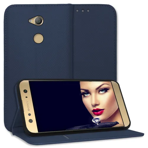 Schutzhülle Bookstyle für Sony Xperia XA2 Ultra (6.0'') (dunkelblau) Tasche Case