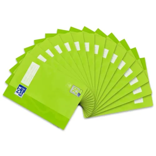 Oxford Schulheft A4, 16 Blatt, Lineatur 29, rautiert mit Rand, 15 Stück