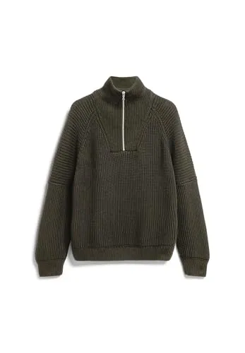 Armedangels Herren Kaalves Gmt Dye Pullover (Größe M, oliv) - Pullover aus Bio-Baumwolle, maritim inspiriert und umweltbewusst gefertigt für nachhaltigen Stil.