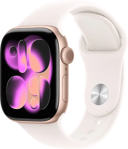 Apple Watch Series 11 42 mm Roségold Sportarmband M/L von Apple