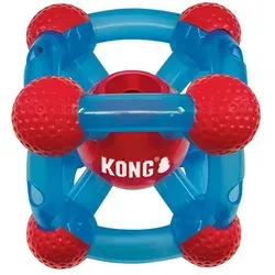 KONG Rewards Tinker Medium/Large - Interaktiver Leckerli-Spender für Hunde, fördert mentale Stimulation durch 6 Öffnungen und kontrolliert das Fressen. Ideal für langsames Fressen und Spielspaß!