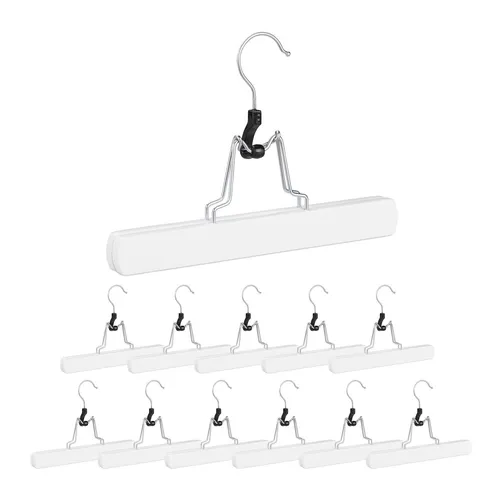 Hosenspanner Hosenbügel Holzkleiderbügel Rutschfester Bügel rutschfest 12 Stück