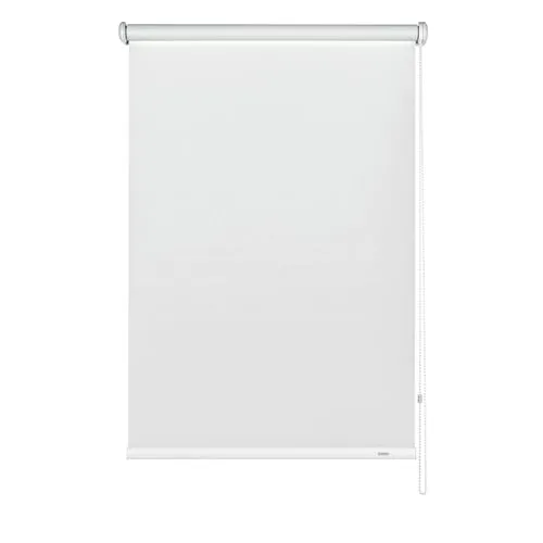 Gardinia Seitenzugrollo Abdunklung weiß 112 x 180 cm - Seitenzug- & Springrollos, effektive Abdunklung für optimalen Schlaf und Privatsphäre, ideal für Schlafzimmer und Wohnzimmer.
