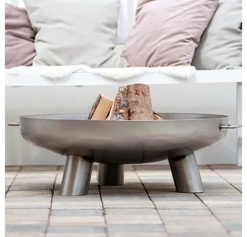 Czaja Feuerschale Edelstahl Coburg Ø 80 cm mit Wasserablauf von Czaja