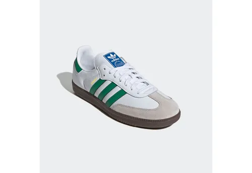 adidas Originals SAMBA OG Sneaker Weiß 47 1/3 EU - Sportliche Sneaker in Größe 47 1/3 aus hochwertigem Leder und Synthetik. Perfekt für den Alltag, mit runder Schuhspitze und robuster Gummisohle für optimalen Tragekomfort.