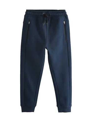 NEXT Jungen Standard Slim Fit Jogginghose mit Reißverschluss Marineblau 110