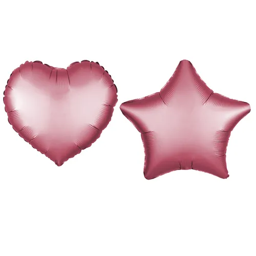 Folienballon Herz, Stern 45 cm Helium Luftballon Deko Ballon Geburtstag Party