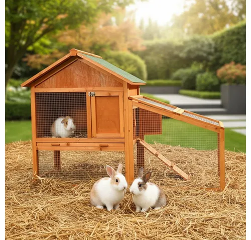 Mucola Kleintierstall für Hasen und Kaninchen von Mucola