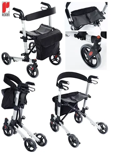 Ridder Assistent Rollator Walker Gehhilfe Gehwagen Leichtgewicht Alltagshilfe NE