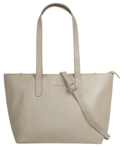 Bruno Banani Shopper aus echtem Leder in Beige