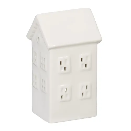 Teelichthaus keramik Lichterhaus Kerzenhalter Haus klein elegant Teelichthaus