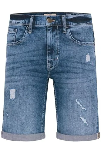 Blend Deniz Herren Jeans Shorts – Kurze Denim Hose mit Destroyed-Optik