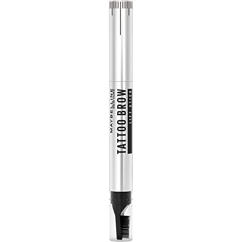 Maybelline Tattoo Studio Brow Lift Stick 04-Deep Brown - Tagescreme für Augenbrauen, 2-in-1 Stift für einen natürlich gelifteten Look, hält bis zu 24 Stunden und füllt Lücken mit pflanzlichem Wachs.