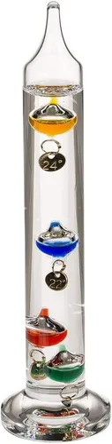 Thermometer Galileothermometer, 18 cm aus Glas