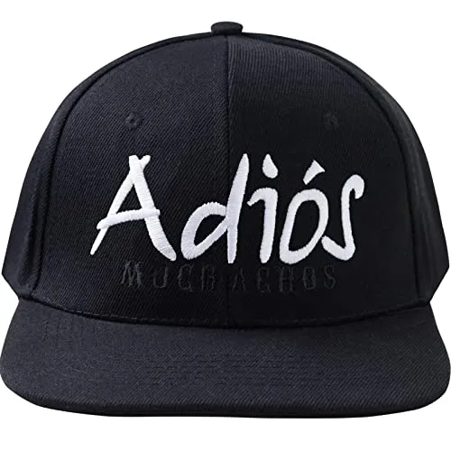 EXPRESS-STICKEREI Lustige Kappe mit Spruch Adios Muchachos - Verstellbare Urban Basecap - Hochwertige Schildkappe - Baseball Kappe - Snapback Kappe mit Verschluss - Einheitsgröße