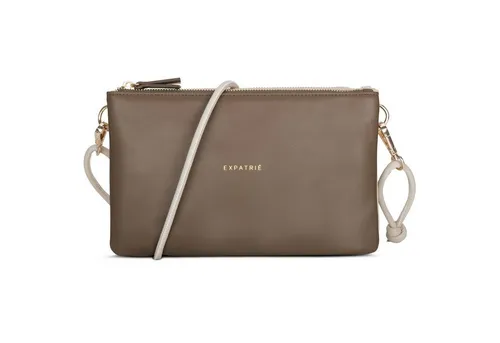 Expatrié Umhängetasche Emilie Tasche Damen, Zweifarbige 2-in-1 Umhängetasche und Clutch