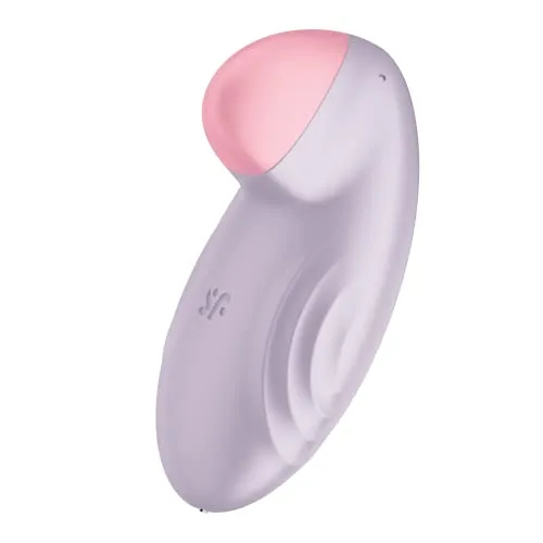 Satisfyer Tropical Tip Connect App Vibrator | Bluetooth Vibratoren für klitorale Stimulation | Ergonomisch & wasserdicht (IPX7) | Auflege-Vibrator aus hochwertigem Silikon für Frauen in Flieder
