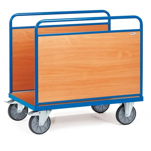 Fetra Transportwagen Längswandwagen 2542 - MultiVario-Transporter mit 600 kg Tragkraft und robuster MDF-Plattform, ideal für schwere Lasten. Made in Germany und mit 10 Jahren Herstellergarantie.