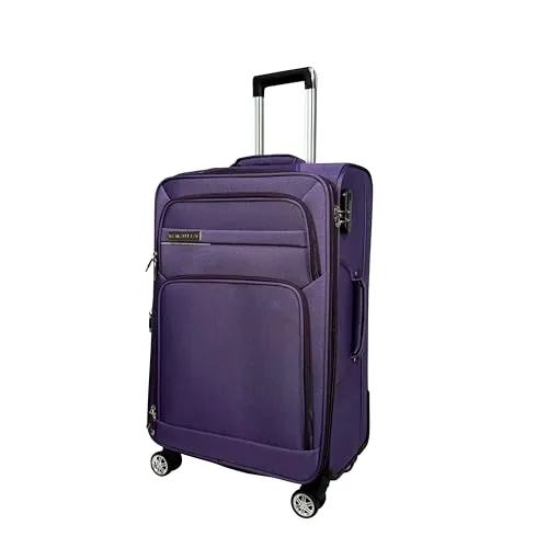MTB Koffer Stoffkoffer 4-Rollen Trolley - Reisekoffer mit 60 l Volumen, ausgestattet mit Doppelrollen und einem praktischen Zahlenschloss für sichere Reisen.