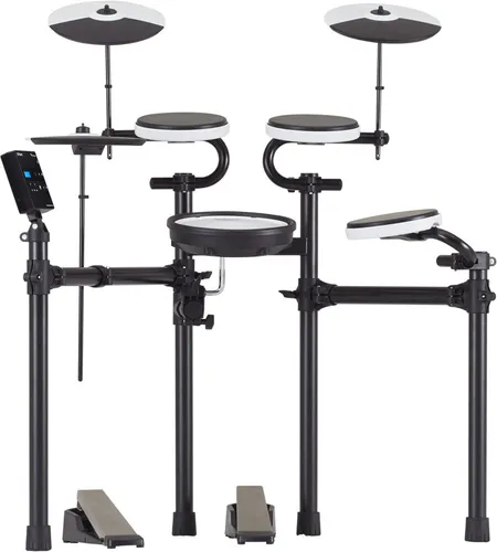 Roland TD-02KV E-Drum Kit inkl. Rack - E-Drum Kit für Einsteiger, 7 Pads, digitale Technologie für realistischen Sound und USB-Anschluss für einfache Verbindung mit Musiksoftware.
