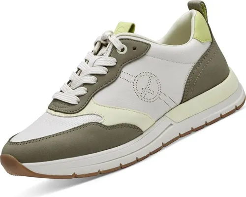 Tamaris Sneaker Low Damen 31373330393536 Grün 38 EU - Stylische Damen Sneaker in Grün aus veganem Kunstleder. Mit herausnehmbarer Sohle für zusätzlichen Komfort und recyceltem Innenfutter. Ideal für den täglichen Einsatz und modische Akzente.