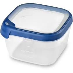 Keter Germany GmbH Curver GRAND CHEF ECO Frischhaltedose, quadratisch, Lebensmittelbehälter aus 100 % recyceltem PP, Maße (L x B x H): 15 x 15 x 9,3 cm, 1,2 Liter 252281