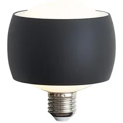 Qazqa E27 Led Deko-glühbirne Schwarz 6w 370 Lm 3000k
