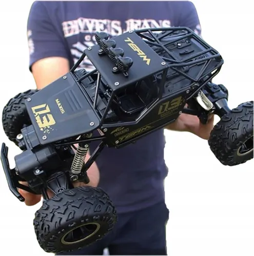 Rc 4X4 Off-Road Ferngesteuertes Auto 1:16, Silber/Schwarz, Batteriepack