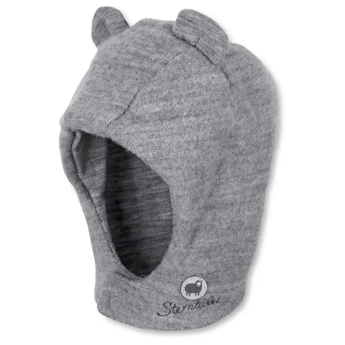 Sterntaler Kid's Schalmütze Wolle mit Ohren - Gr 45 cm grau - Hüte, Mützen & Caps für Baby-Jungen; weiche Merinowolle für optimalen Tragekomfort und warme Ohren - ideal für die Freizeit!