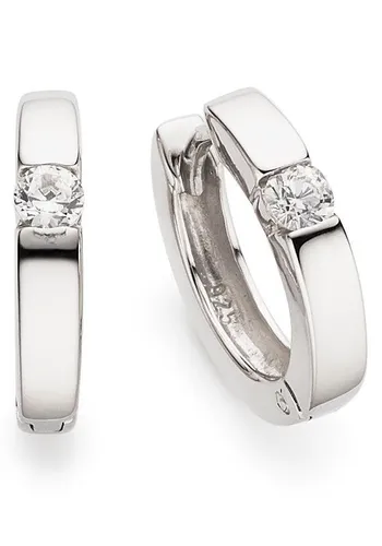 Bruno Banani Creolen Ohrschmuck aus Silber 925 mit Zirkonia in silber von bruno banani