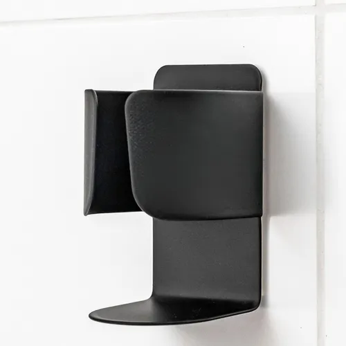 ELMOWO 2er Set Edelstahl Zahnbürstenhalterung ohne Bohren selbstklebend schwarz