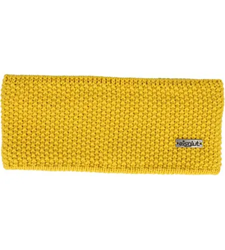 Eisglut Unisex Free Stirnband – Ocker, M/57-58cm - Mützen für Erwachsene, hochwertig verarbeitet mit 70% Polyacryl und 30% Wolle, ideal für kalte Tage und pflegeleicht, ausgestattet mit weichem Microfleece-Innenband für zusätzlichen Komfort.