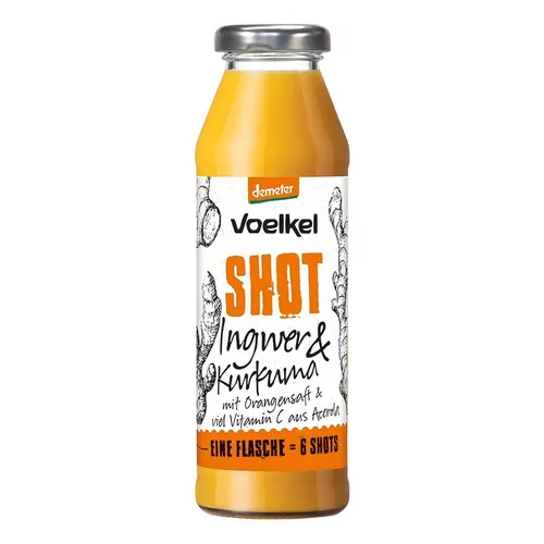 Shot - Ingwer & Kurkuma 280ml | VOELKEL