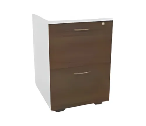 Moderne Kommode in Weiß und Braun mit 2 Schubladen - Elegante Kommode aus Holz, ideal für Ihr Arbeitszimmer. Mit zwei geräumigen Schubladen bietet sie praktischen Stauraum und ist einfach zu montieren. Pflegeleicht und stilvoll in jedem Raum.