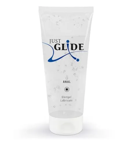 Just Glide Anal - intensives Anal-Gleitgel für Frauen und Männer, wasserbasiert, vegan, fett- und ölfrei, geeignet für Sex-Toys und Kondome, 200 ml