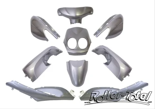 Verkleidung komplett 9 teilig ab Bj. 8.2007 silber grau metallic YAMAHA Neos Set