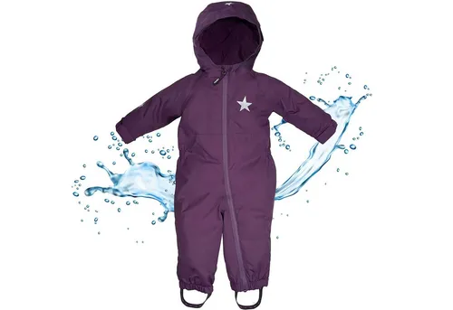 BMS BabyTodds Regenanzug für Kinder - atmungsaktiv & wasserdicht - beere 86 - Schneeanzüge für Baby-Mädchen: 100% wasserdichter und atmungsaktiver Overall mit durchgehendem Reißverschluss, ideal für kleine Entdecker. Reflektoren sorgen für Sicherheit im Straßenverkehr.