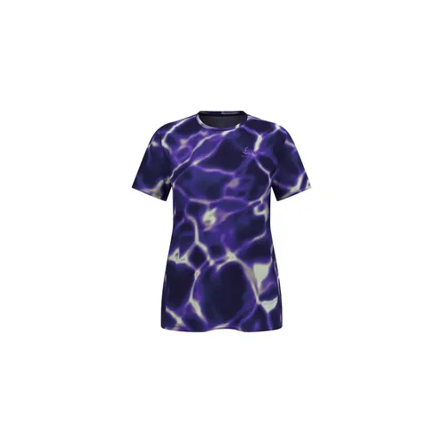 Odlo The Zeroweight Chill-tec Print Short-sleeve Running T-shirt afterparty (21121) M