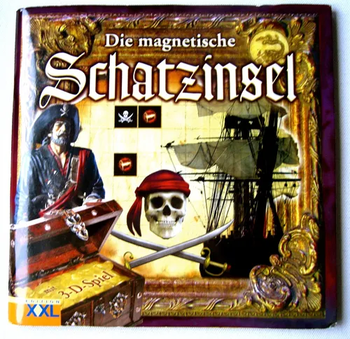 Die magnetische Schatzinsel ( Buch mit 3- D-Brettspiel) (Taschenbuch)