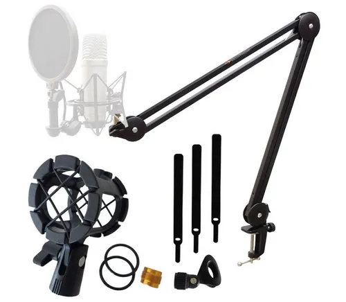 keepdrum Mikrofonständer keepdrum MS138 Mikrofonarm mit PCMH1 Mikrofon-Spinne