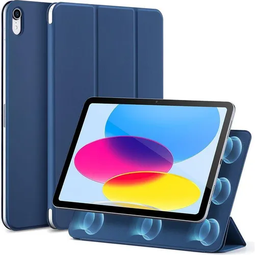 ESR REBOUND MAGNETIC IPAD 10.9 2022 NAVY BLUE – Schutzhülle für Apple iPad 2022 (10. Gen) - Elegante und praktische Schutzhülle für Ihr iPad 10.9 (2022). Der magnetische Verschluss sorgt für sicheren Halt und einfachen Zugriff. Ideal für den täglichen Einsatz und Schutz vor Kratzern.