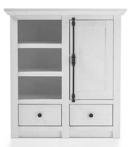 Kommode Anrichte Sideboard Westerland in Weiß 105cm