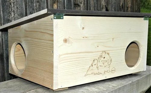 Meerschweinchenhaus Nagerhaus Kleintierhaus Spielhaus Haus 20mm massiv Vollholz