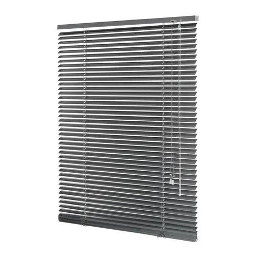 ventanara Alujalousie Klemmfix 40 cm x 130 cm - Elegante graue Alujalousie ohne Bohren, ideal für Fenster mit Klemmträger. Perfekt für eine flexible Lichtregulierung in jedem Raum.