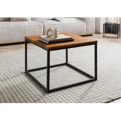 MASSIVMOEBEL24.DE Couchtisch Wildeiche - Natur geölt, Lounge Collection #07 - Beistelltisch für das Wohnzimmer, 60x60x43 cm, aus hochwertiger Wildeiche, bringt natürliche Eleganz und Robustheit in Ihr Zuhause.