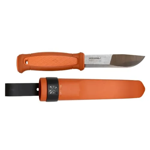 Mora Survivalmesser Kansbol Burnt Orange gebrannt mit einer Polymer-Ummantelung